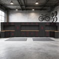 thumbnail image 6 of HPDMC Garage Storage Cabinet System, 32PCS Garage Cabinets and Storage System Kit Workshop Set with Steel Cabinet, Cabinet Drawers, Workbench, Red Handle, 6 of 8