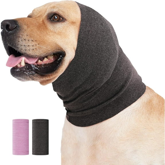 Dog Head Cover Quiet Dog Headband No Shake Ear Wrap Anxiety Relief & Calming Dogs, Hood for Dogs, Pet Ear Protector Dog Calming Hoodie Ear Cover Muffs for Dogs Noise Protection Grooming Bathing