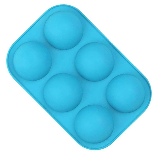 Advancent Moldes de silicona para jabón de media esfera, utensilios para hornear, utensilios para decoración de tortas con pudín, molde para Fondant de Herramientas y accesorios para hornear Azul Advancent HA002563-03