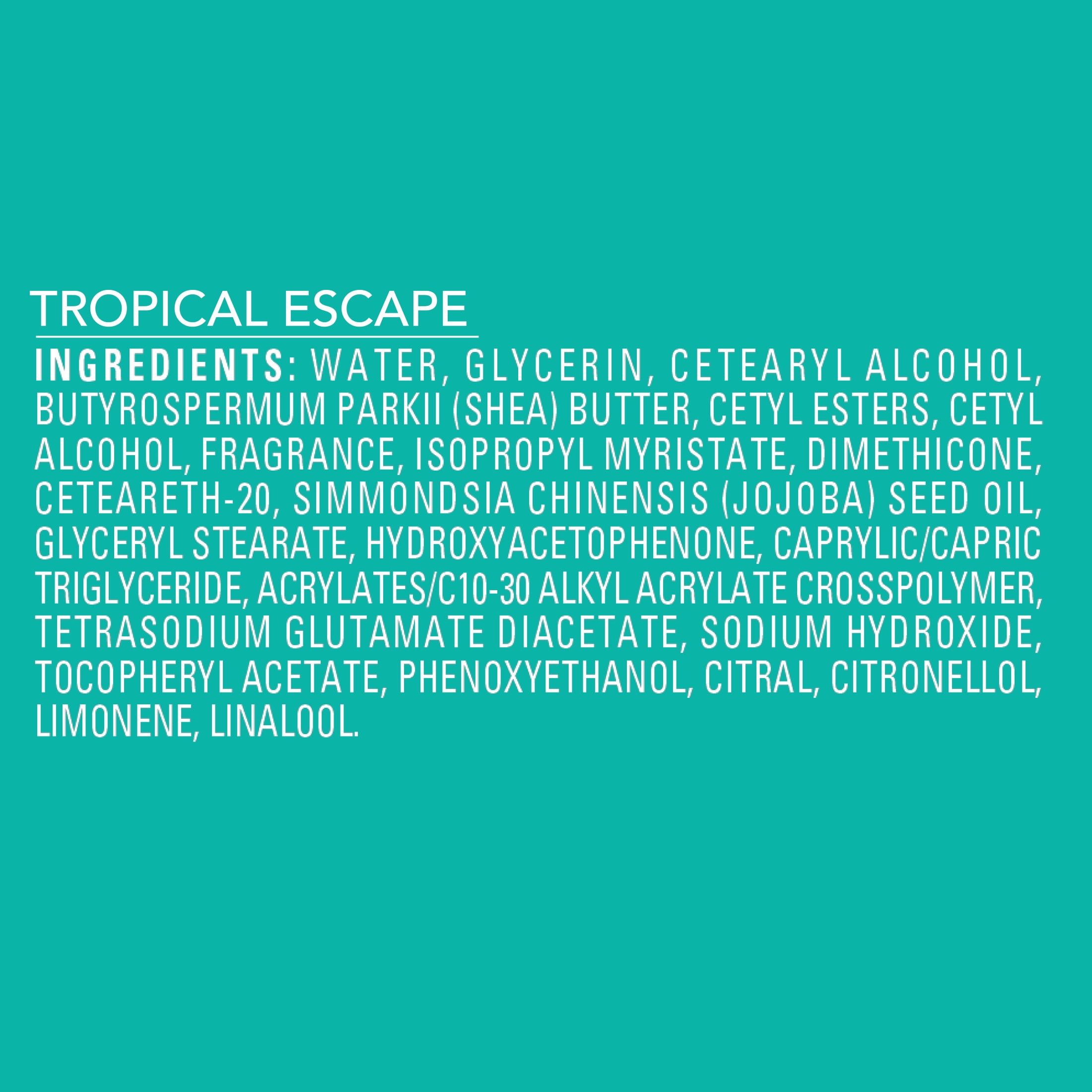 Jergens Shea Fusion Tropical Escape Scented Body Lotion with Shea Butter & Vitamin E for 24-Hour Moisture - 14 fl oz