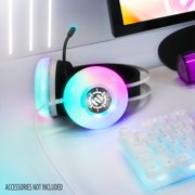 ENHANCE Theorem 3 White Headset - PC Gaming Headset with Built-In Bass Resonators, 2.0 Stereo Sound