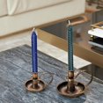 thumbnail image 4 of Gold Brass Vintage Candlestick Holders, with Handle, Taper Candle Holder for Candlesticks, for Fireplace Party, Dining, Home, Wedding Decor,Fits 3/4 inch Thick Candle&Led Candles（Set of 6pcs）, 4 of 12