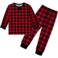 thumbnail image 4 of Ensembles de Pyjama Assortis de Noël pour la Famille à Carreaux Rouges, 4 of 6