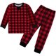 thumbnail image 4 of Conjuntos de pijamas de pijama a cuadros rojos a juego con la familia de Navidad Adepaton CJWUS-2115, 4 of 6