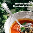 thumbnail image 5 of Stainless Steel Sauce Ladle with Pouring Spout, Long Handle Soup Ladle, Gravy Ladle, Sauce Drizzle Spoon, Durable Metal Soup Spoon, 1 Pcs, 8.07x2.87", 5 of 8