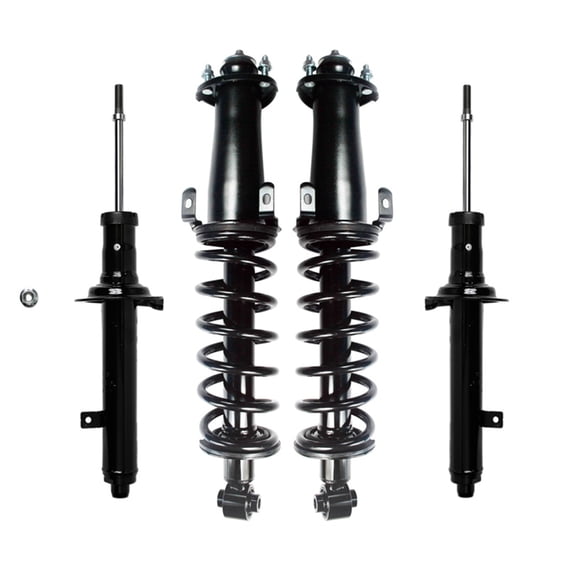Set 4 Front Strut-Rear Quick Complete Strut-Coil Spring For 2011-2013 Lexus IS350 AWD