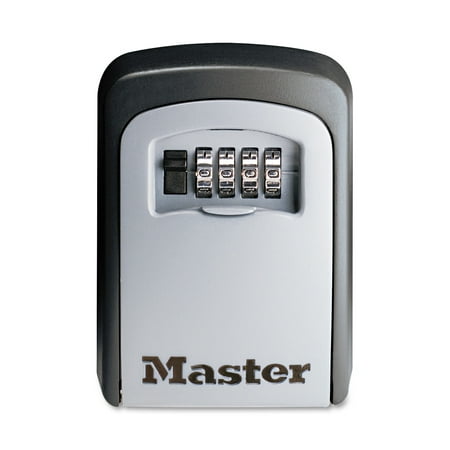 Master Lock Lock Box 5401D Set Your Own Combination Wall Mount Key Safe, 3-1/4 in.