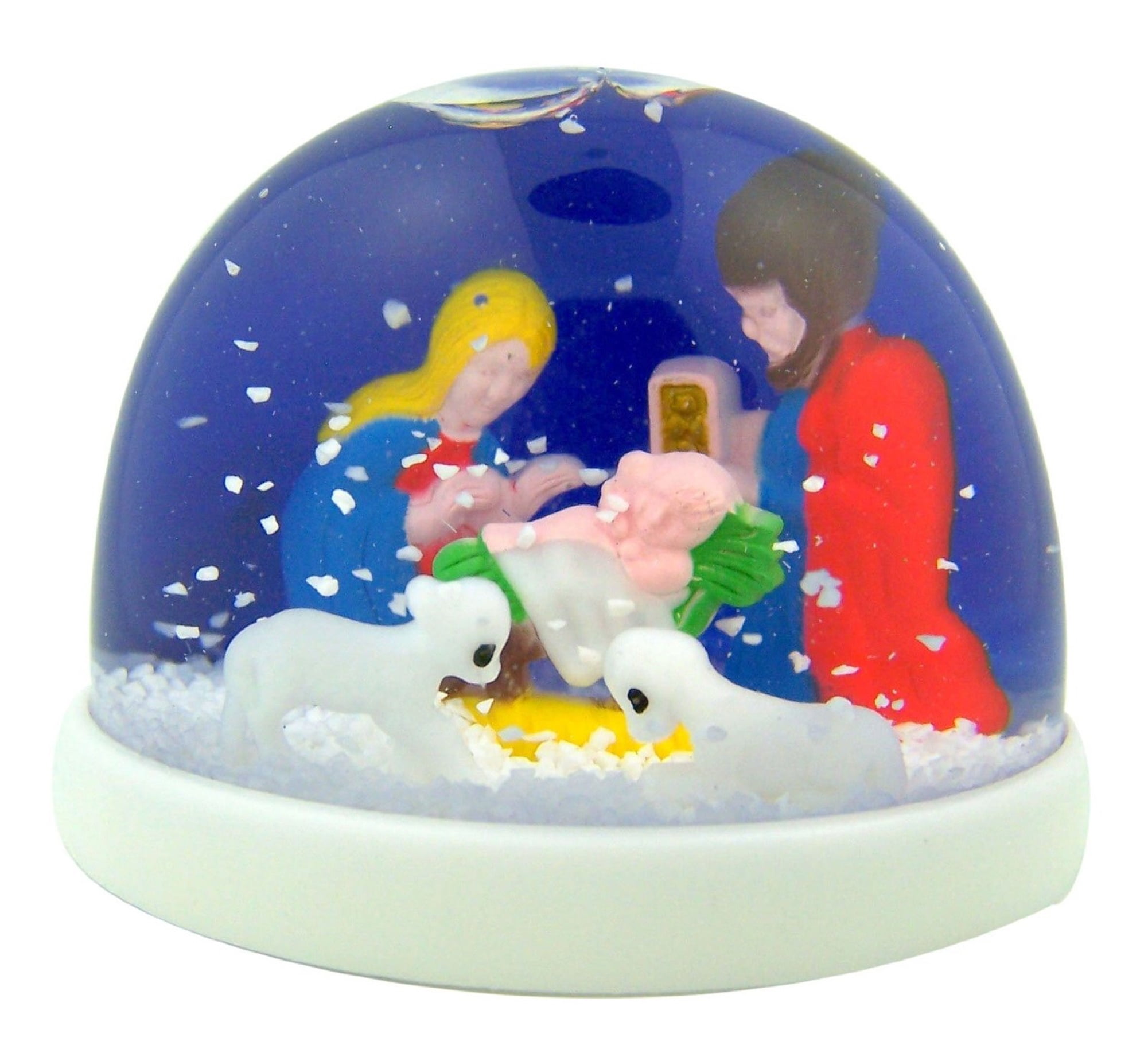 Holy Family Nativity of Christ Christmas Snow Globe, 2 3/8 Inch