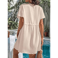 thumbnail image 4 of Traje de Baño para Mujer, con Botones, para Playa, Color Albaricoque, Talla XL, 4 of 6