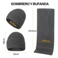 thumbnail image 2 of 3 Conjunto Gorro Bufanda Guantes Frío Tejido Lana Unisex, 2 of 7