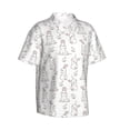thumbnail image 3 of Xecao Bunny And Bird print Hawaiian shirt - a stylish short-sleeve button-down for men, perfect for casual beach and tropical outings., 3 of 9