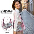 thumbnail image 5 of Crescent Bag for Women Men Trendy,Shoulder Hobo Small Purse with Adjustable Strap Paris, 5 of 5