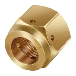 Jb Industries Nst4-4 Brass Nut, 1/4 Frost Free Forged Refrigeration