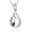 Black, variant on Infinity Urn Necklaces for Ashes Teardrop Cremation Urn Jewelry Birthstone Urn Necklace for Human Pet Memorial Ashes Pendant