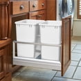 thumbnail image 5 of Rev-A-Shelf 27 qt. Replacement Waste Container for Rev-A-Shelf Pullouts, White, 2-pack, 5 of 9