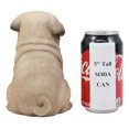 thumbnail image 4 of Ebros Lifelike Sitting Pug Dog Statue 6" Tall Pet Pal Figurine with Glass Eyes, 4 of 8