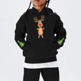 thumbnail image 5 of Mercatoo Boys Girls Christmas Reindeer Sweatshirt with Pocket Teen Cute Hoodies Long Sleeve Pullover Shirts Cotton Clothes, 5 of 5