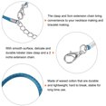 thumbnail image 4 of 10uds Encerado Collar Cordón A Granel, 23 Pulgadas y 2mm Diámetro Collar Cadena Cuerda con Cierre para Colgantes, Pulseras, Joyería Fabricación, Cielo Azul, 4 of 6