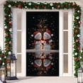 thumbnail image 1 of Cow And Snowman Door Sign Decorative Tapestry Holiday Party for Home Entrance, 1 of 5