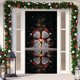 thumbnail image 2 of Letrero decorativo para puerta con vaca y muñeco de nieve Tapiz decorativo Cortina para puerta de fiesta Tapiz Letrero para puerta Fiesta, 2 of 6