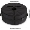 thumbnail image 3 of Bolsa de peso para sombrilla de patio, soporte de base de arena desmontable redondo de 46 cm, bolsa de peso para sombrilla resistente a la intemperie, se adapta a voladizo desplazado, paragüero o, 3 of 5
