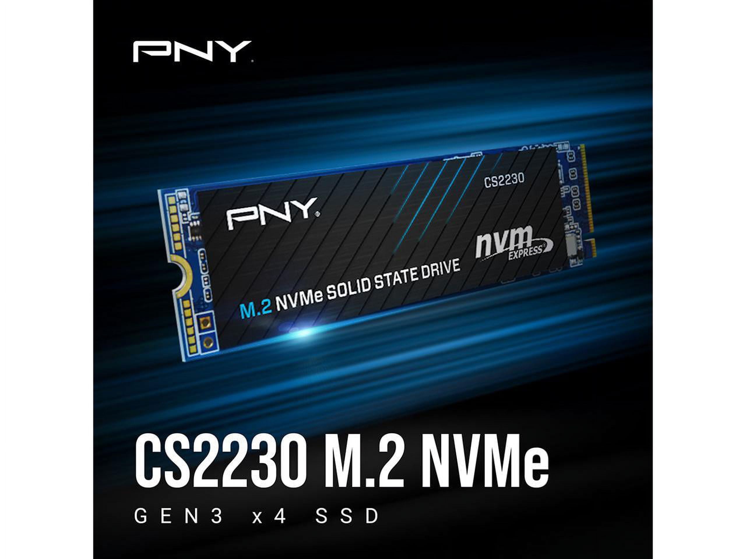 PNY CS2230 1TB Gen3 x 4 PCIe NVMe M.2 2280 Internal SSD – Up to 3,300/2,600 MB/s – M280CS2230-1TB-RB