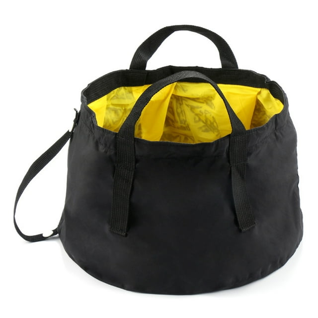 Seau Pliable Portable Bassine Multifonctionnelle avec Pochette de Transport