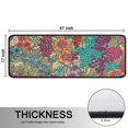 thumbnail image 5 of Kitchen Rugs Sets Of 2,Pioneer Flower Floral Print Pattern Anti Fatigue Kitchen Mat Rugs Non Slip Washable,Decorative Kitchen Floor Mats for Kitchen,Sink,Laundry,17"x47"+17"x47", 5 of 5