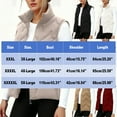 thumbnail image 3 of Zedker Women Winter Vest Warm Lightweight Sleeveless Zip Up Casual Jacket Padded Coat,Plus Size GrayXXXXXL, 3 of 9