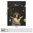thumbnail image 4 of COMIO  Aries Constellation Blanket Lightweight Astrology Blanket Aries Zodiac Sun and Moon Decor Birthday Graduation Meaningful Gifts Aries Gifts for Women Men, 4 of 6