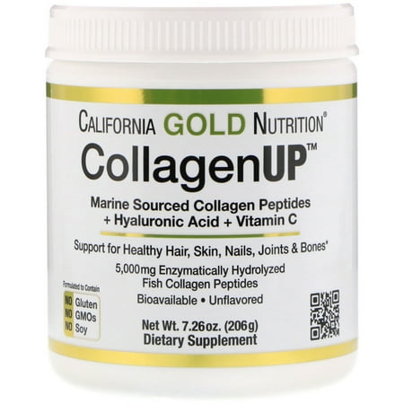 Worldwide Sport Nutrition Vitamins - California Gold Nutrition Collagen UP Unflavored 7 26 oz 206 g
