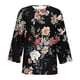 thumbnail image 4 of Fiudx Liquidación de Ofertas Flash Blusa Holgada con Estampado de Pascua y Cuello En V Retro de Manga Tres Cuartos a La Moda para Mujer, 4 of 5
