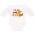 thumbnail image 3 of Inktastic I'm Hot Stuff- Cute Dragon Boys or Girls Long Sleeve Baby Bodysuit, 3 of 5