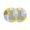 Yellow, variant on Yellow Grey Round 13 Inch Placemats Set of 2, Abstract Geometric Oil Painting Vintage Gradient HeatResistant Non Slip Place Mats for Dining Table, Wipeable Braided Kitchen Table Mats for Housewarming