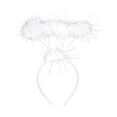 thumbnail image 1 of Diadema de ángel jinwen corona de halo de plumas Blanco, 1 of 7