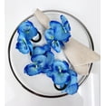 thumbnail image 4 of Fennco Styles Handmade Double Moth Orchid Decorative Napkin Rings, Set of 4 - Blue Flower Napkin Holders for Dining Table, Banquet, Wedding, Holiday Décor and Special Event (Blue), 4 of 5