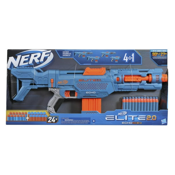 Nerf Elite 2.0 Echo CS-10 Blaster, 24 Nerf Elite Darts, 10-Dart