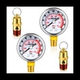 thumbnail image 1 of Juego de 4 VáLvulas de Seguridad de PresióN de Alivio de Compresor de Aire y ManóMetro de Aire, VáLvula de Tanque de Aire NPT de 1/4 Pulgadas, ManóMetro de Aire de 0-200 PSI, 1 of 5