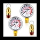 thumbnail image 1 of Juego de 4 VáLvulas de Seguridad de PresióN de Alivio de Compresor de Aire y ManóMetro de Aire, VáLvula de Tanque de Aire NPT de 1/4 Pulgadas, ManóMetro de Aire de 0-200 PSI, 1 of 7