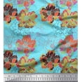 thumbnail image 1 of Soimoi Poly Georgette Fabric Peony Floral Fabric Prints by Yard 52 Inch Wide, 1 of 3