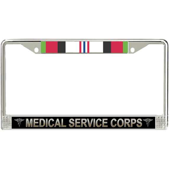U.S. Army Medical Service Corps Afghanistan Veteran License Plate Frame