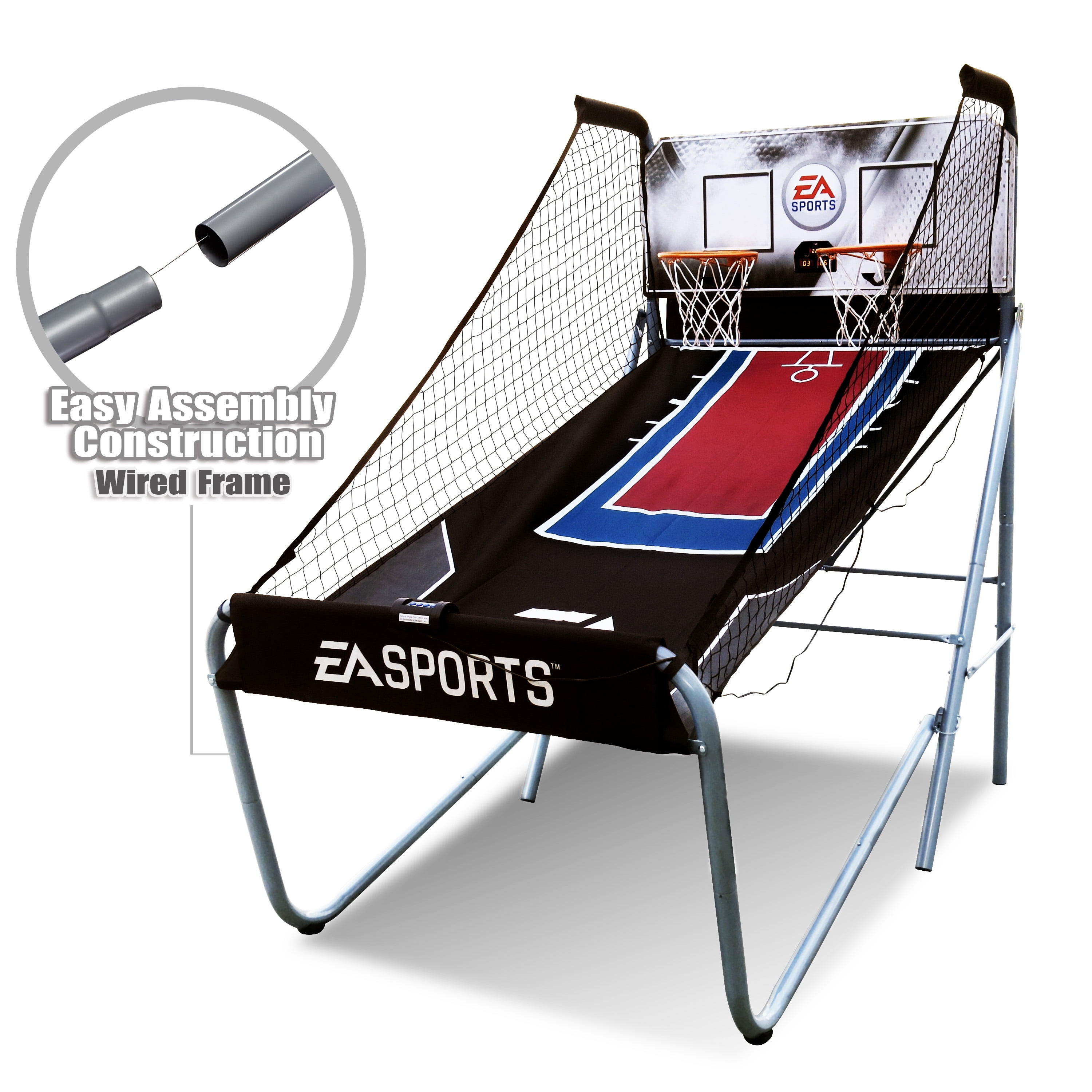 Sportcraft 10 Mins Setup/No Tools Required 2-Player Basketball Arcade Game  w/ 8 Game Options 