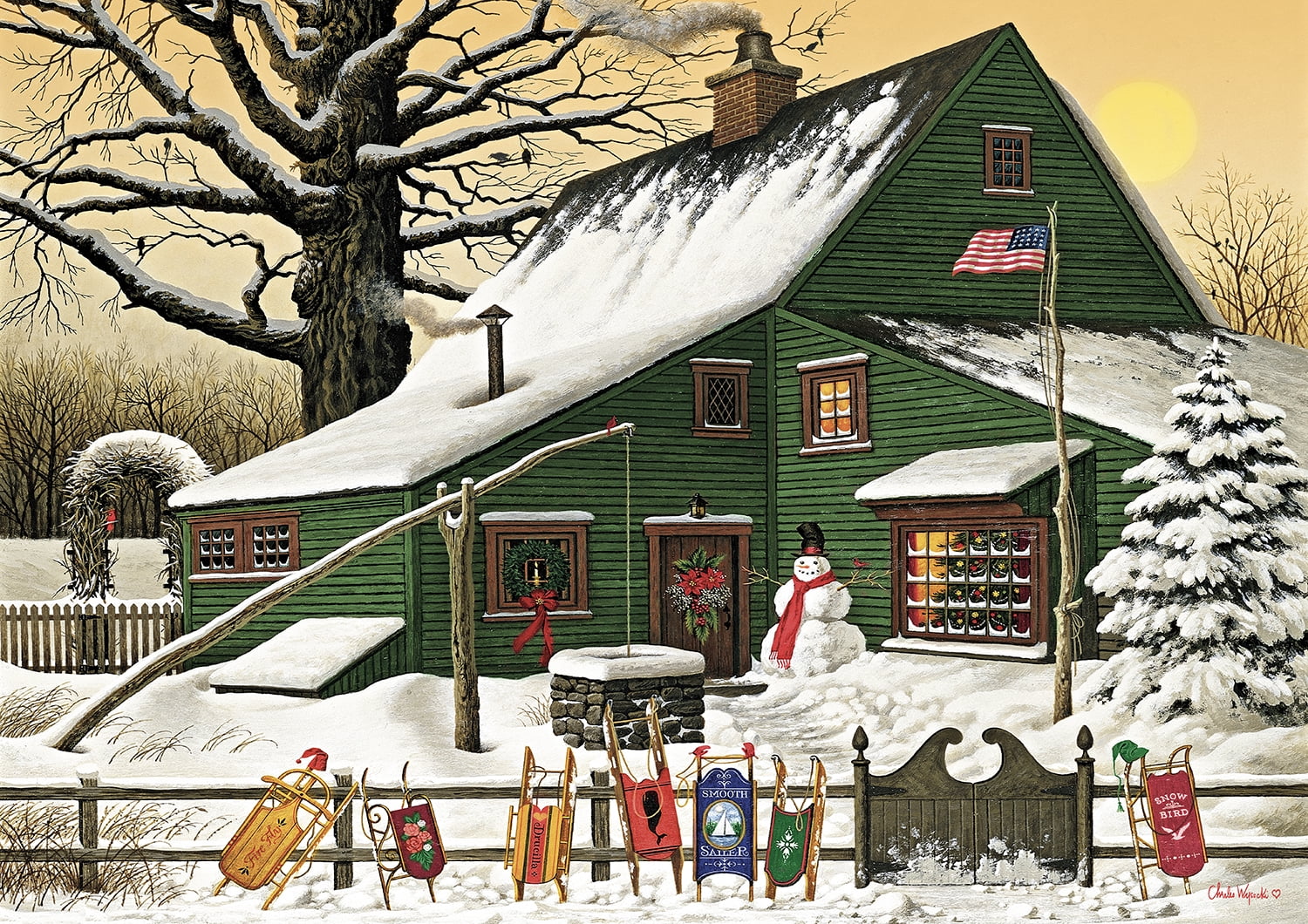 Buffalo Games - Americana Collection - Cocoa Break at the Copperfields - 500 Piece Jigsaw Puzzle