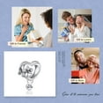 thumbnail image 3 of ROSIANNA 925 Sterling Silver Charm for Bracelets Paw Heart for Mom Dangle Charms Women Bracelet Charm, 3 of 5
