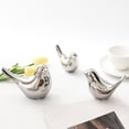 thumbnail image 3 of Desktop Decor Silver Plated Ceramic Bird Decorative Ornaments Bookcase TV Cabinet Creative Decorations, 3 of 3