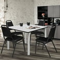 thumbnail image 2 of Kee 48" Square Breakroom Table- White/ Chrome, 2 of 8