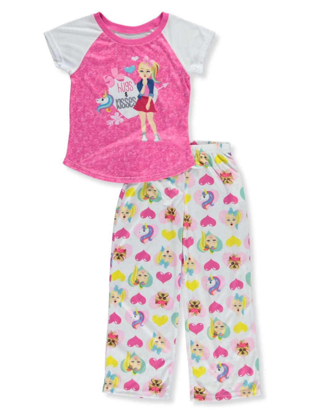 JoJo Siwa - JoJo Siwa Hugs & Kisses 2-Piece Pajamas (Big Girls ...