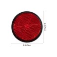 thumbnail image 2 of QUMIIRITY 4 Pcs Réflecteurs Ronds en Plastique Rouge pour Vélo de Nuit Amélioration de la Sécurité, 2 of 7