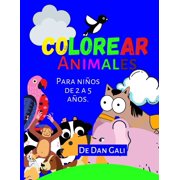 Colorear animales para niños de 2 a 5 años (Paperback)