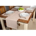 thumbnail image 5 of Mainstays Ribbed Chambray Table Runner, 13 in x 72 in, Cotton Polyester Blend, Tan, 1 Piece, 5 of 6